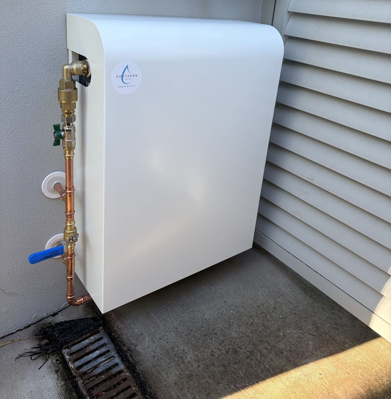 Whole-house water filtration system installed in the Illawarra